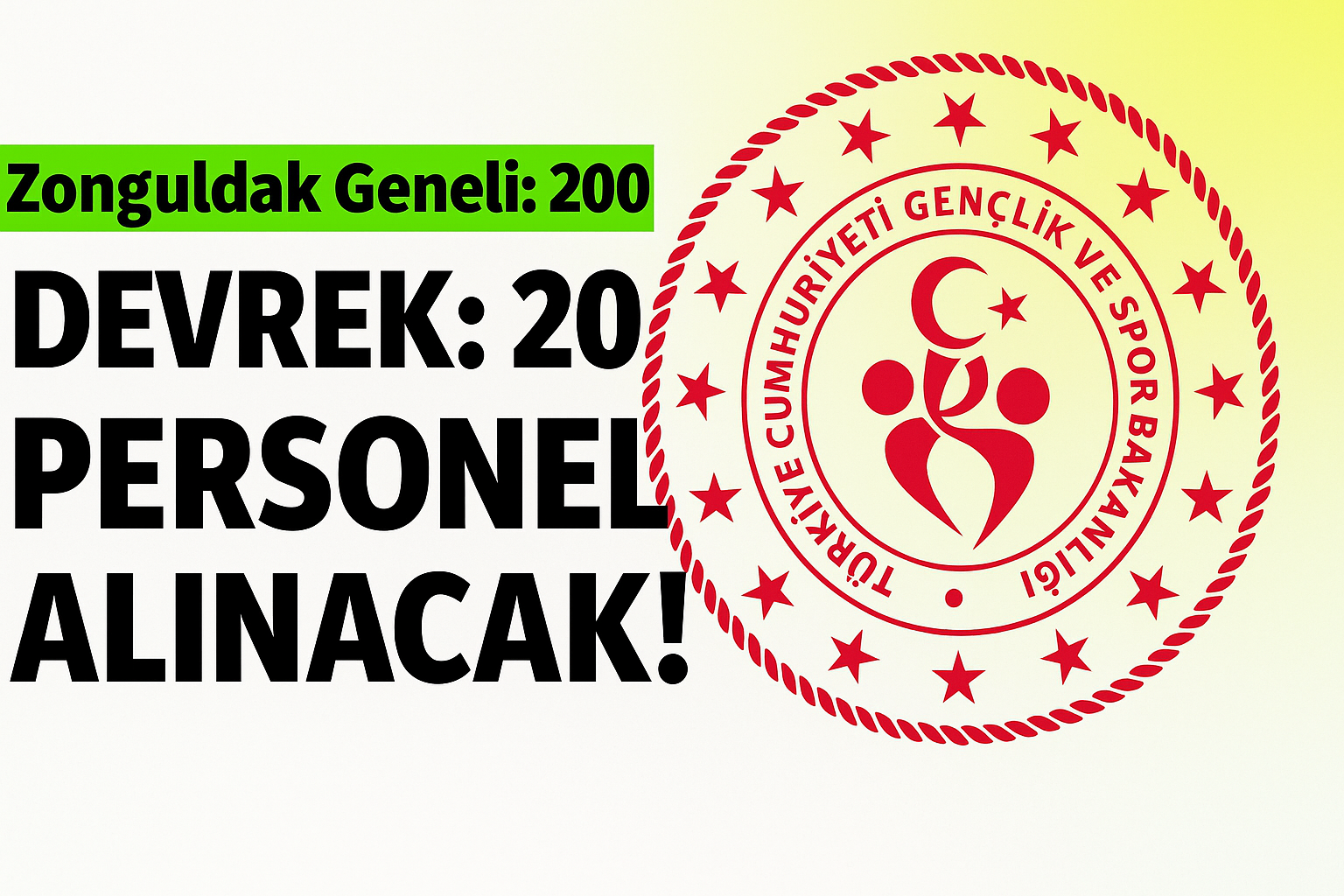 Gençlik ve Spor İl Müdürlüğü 200 Personel Alacak